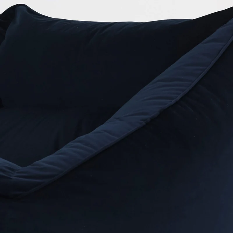 Cecilia Samt-Zweisitzer-Sitzsack - Mitternachtsblau