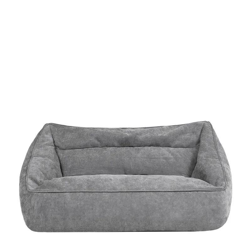 Sofa-Sitzsack Cecilia mit Chenille-Bezug, grau