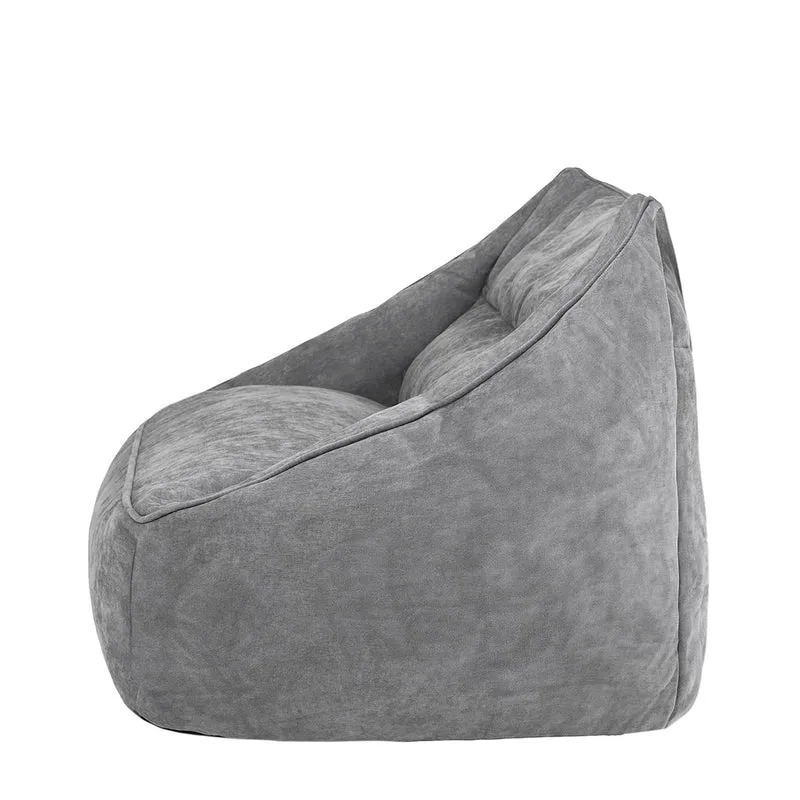 Sofa-Sitzsack Cecilia mit Chenille-Bezug, grau
