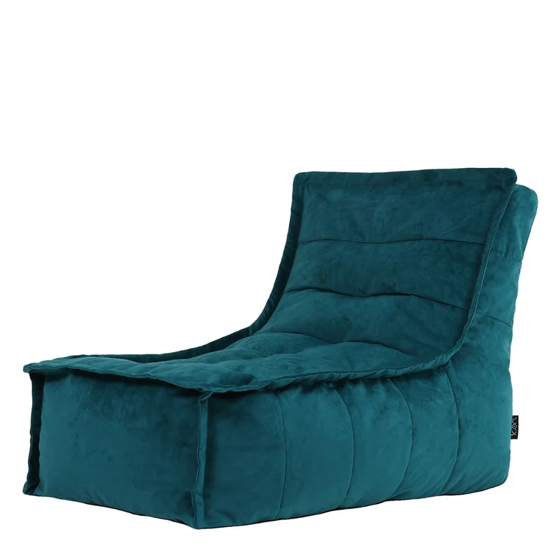 Dolce Samt-Lounger, Blaugrün