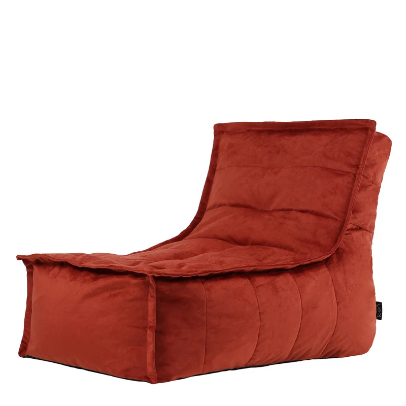 Dolce Samt-Lounger-Sitzsack – Terrakotta