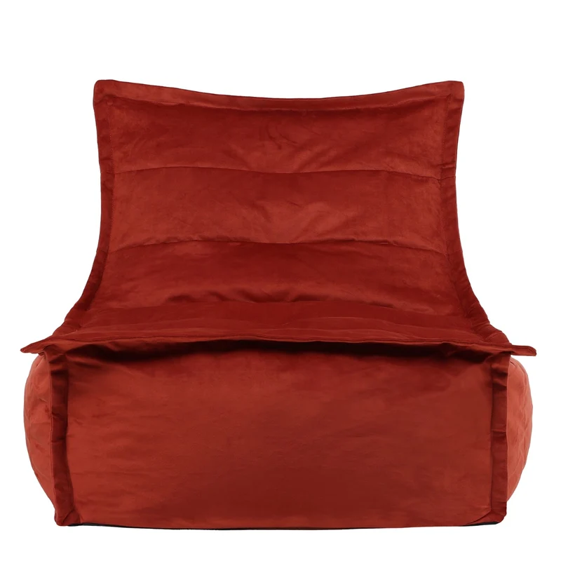 Dolce Samt-Lounger-Sitzsack – Terrakotta