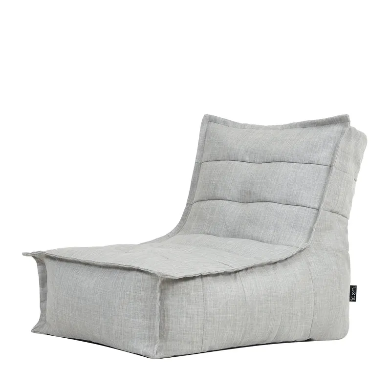 Dolce Lounger, Outdoor-Gewebe-Bezug, Grau
