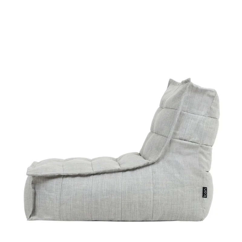 Dolce Lounger, Outdoor-Gewebe-Bezug, Grau