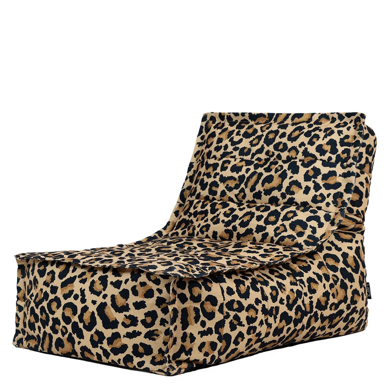 Dolce Gewebter Scandi Lounger, Leoparden-Print, Mehrfarbig
