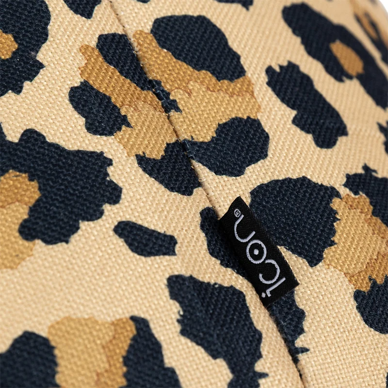 Dolce Gewebter Scandi Lounger, Leoparden-Print, Mehrfarbig