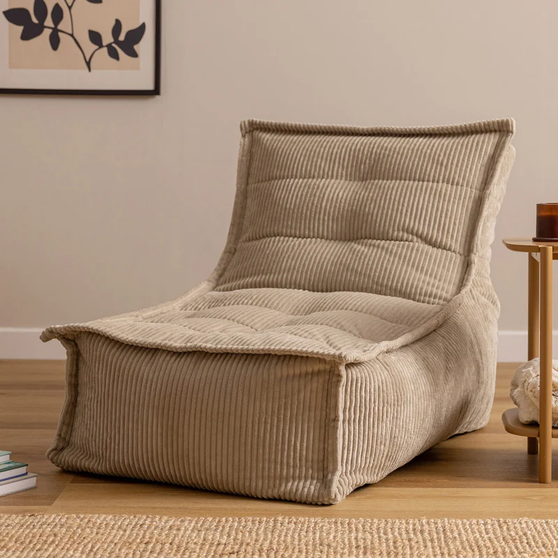 Dolce Scandi Liegestuhl, Cord, Steingrau