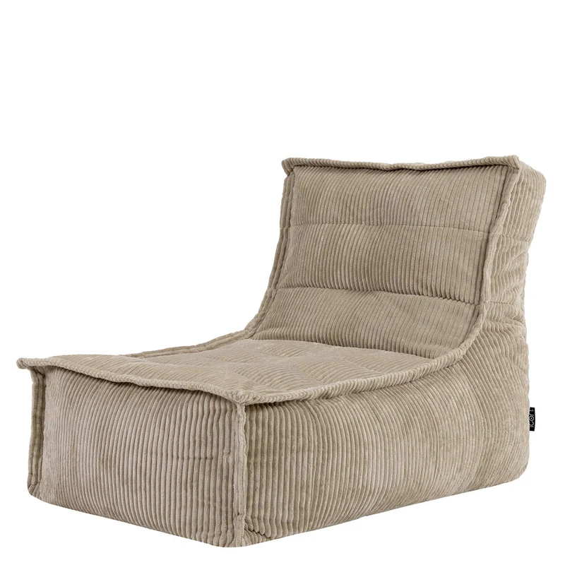 Dolce Scandi Liegestuhl, Cord, Steingrau