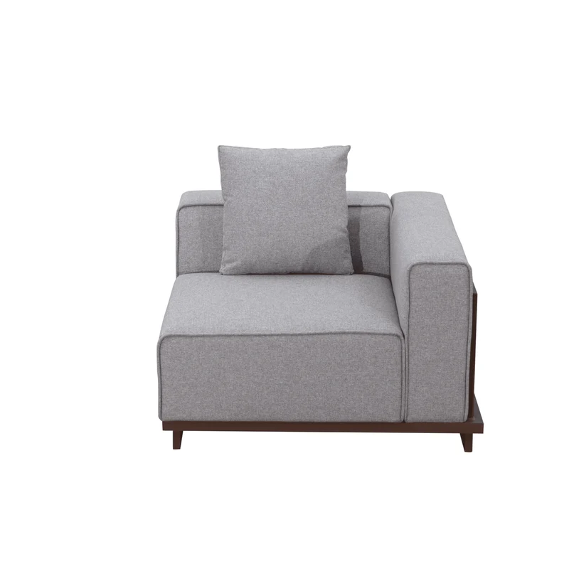 Boender Outdoor hoek loungeset all-weather aluminium 7-delig grijs