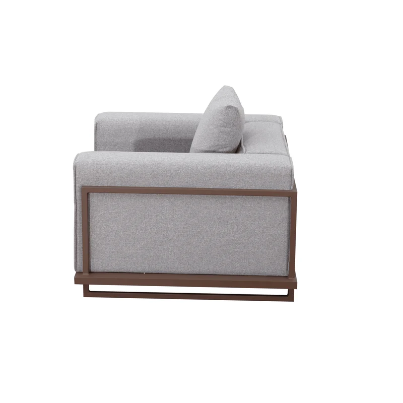 Boender Outdoor hoek loungeset all-weather aluminium 7-delig grijs