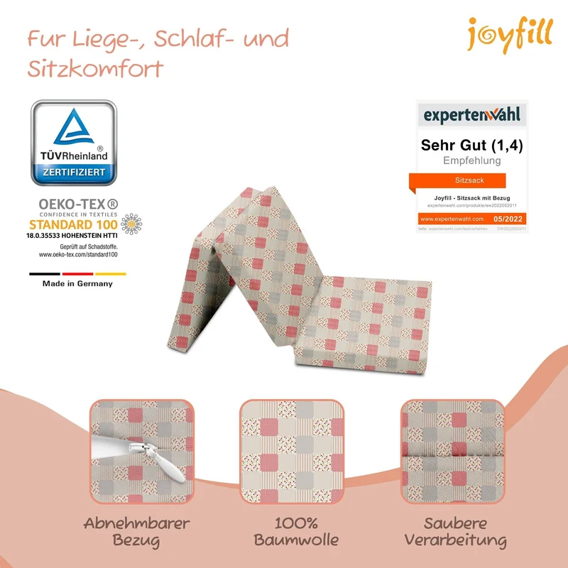 Joyfill Klappmatratze 120 x 60 x 4 cm