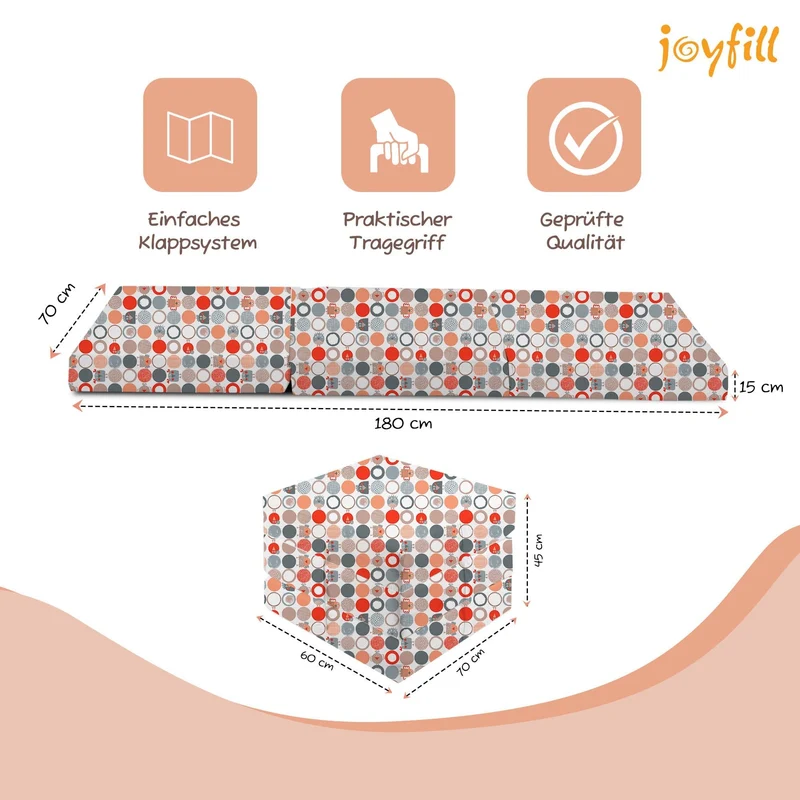 Joyfill Klappmatratze 120 x 60 x 4 cm