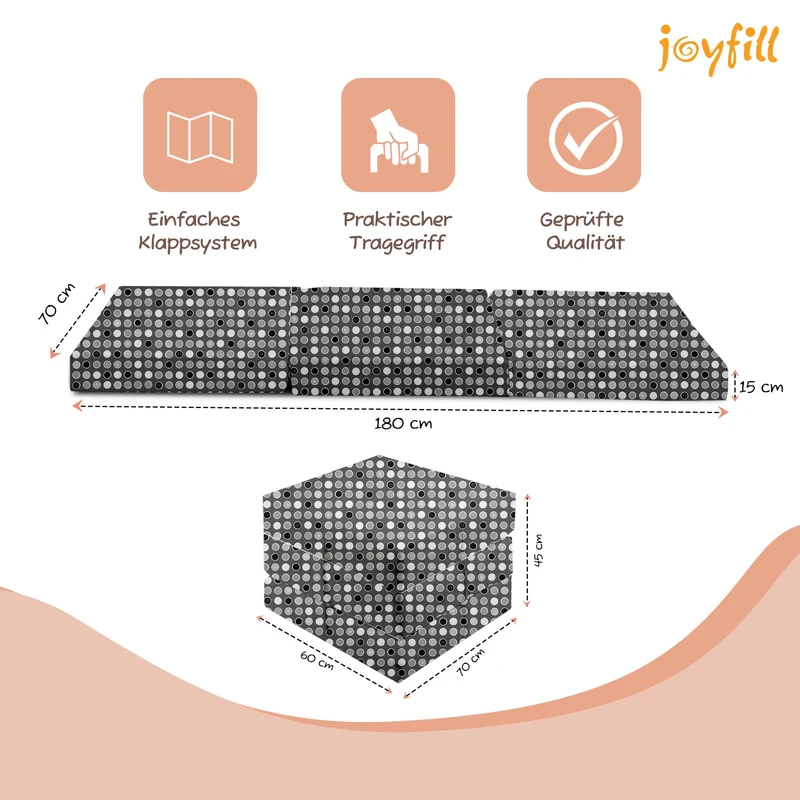 Joyfill Klappmatratze 120 x 60 x 4 cm