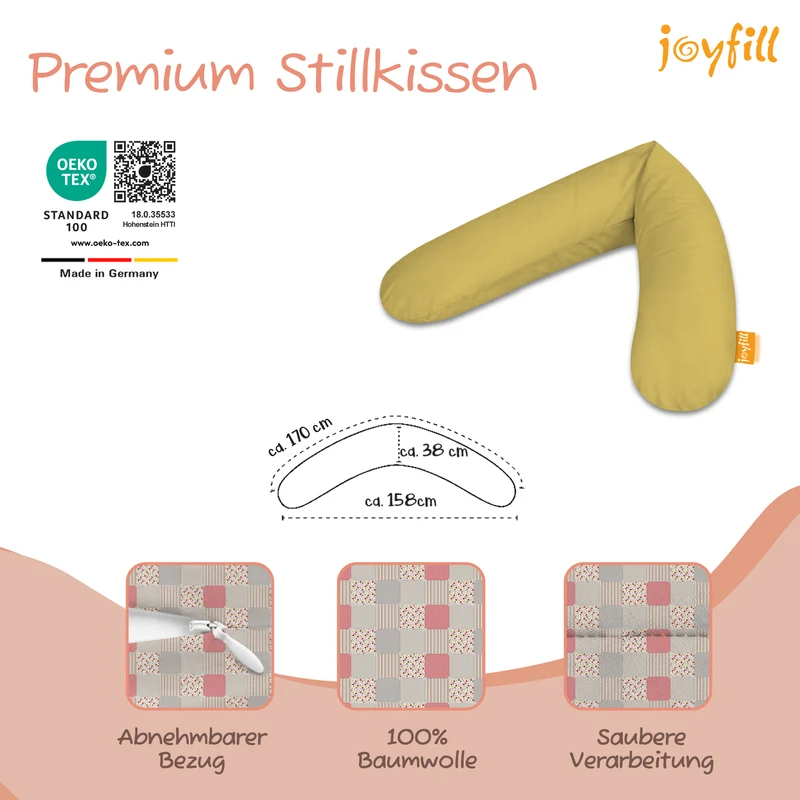 Joyfill Stillkissen (170cm) mit BioFoam