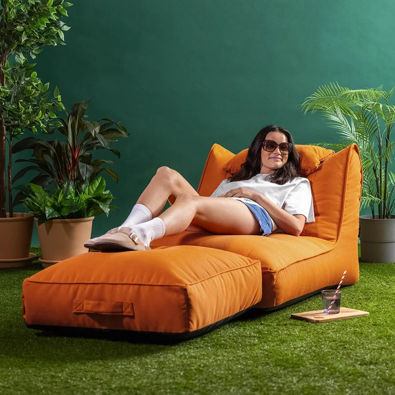 Nova Lounger Sitzsack, Olefin, Gebranntes Orange
