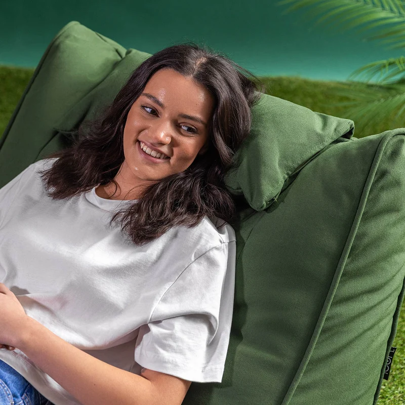 Nova Lounger Sitzsack, Olefin, Khaki-Grün