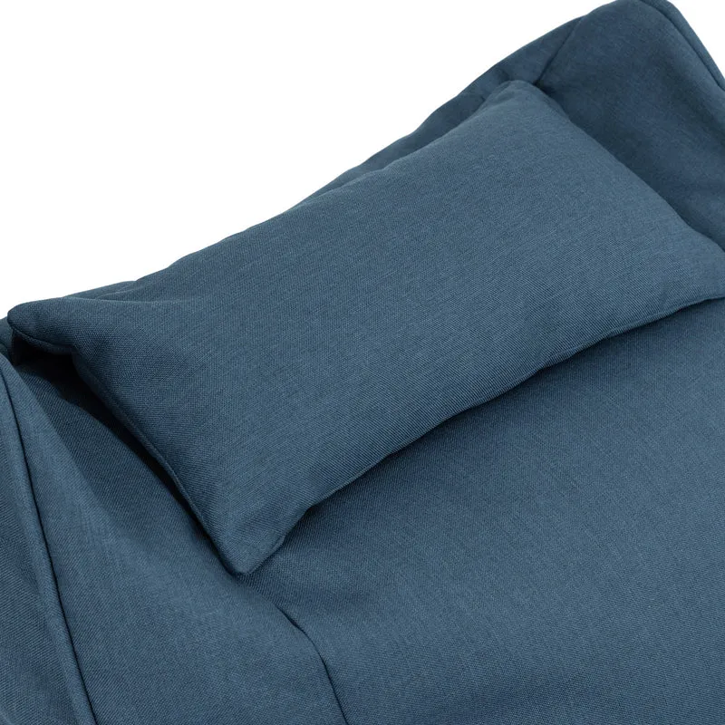 Nova Loungesessel-Sitzsack, Olefin, Denimblau