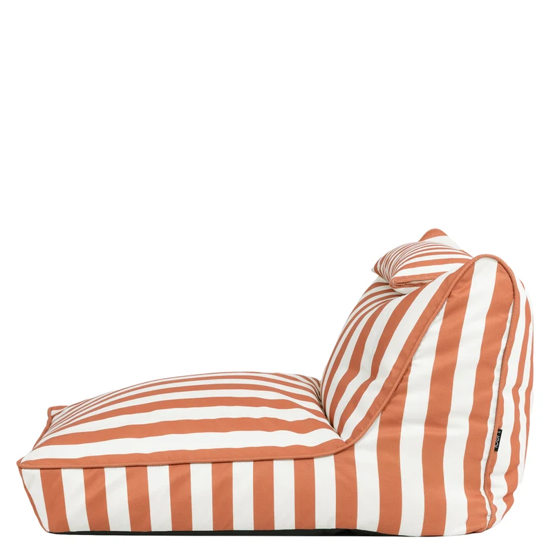 Nova Gewebter Gestreifter Lounger, Terrakotta