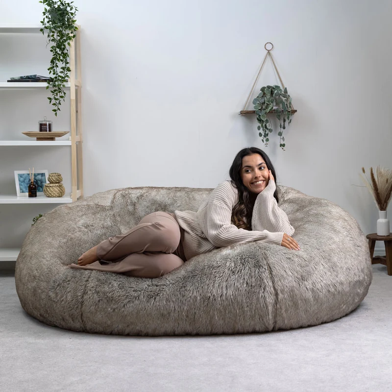Lapin Cloud Zweisitzer-Sitzsack aus Kunstfell