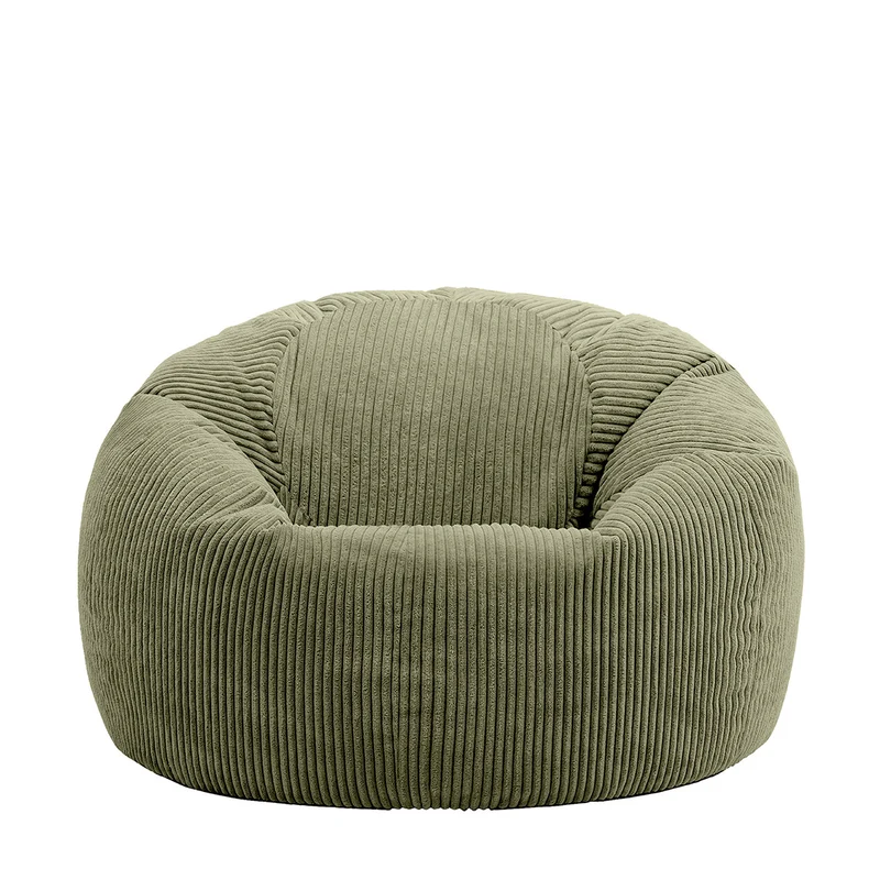 Kingston Klassischer Sitzsack, Cord, Salbeigrün