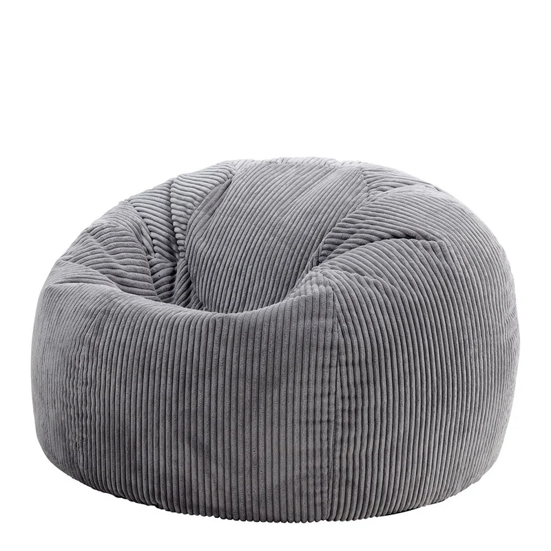 Kingston Klassischer Sitzsack, Cord, Anthrazit