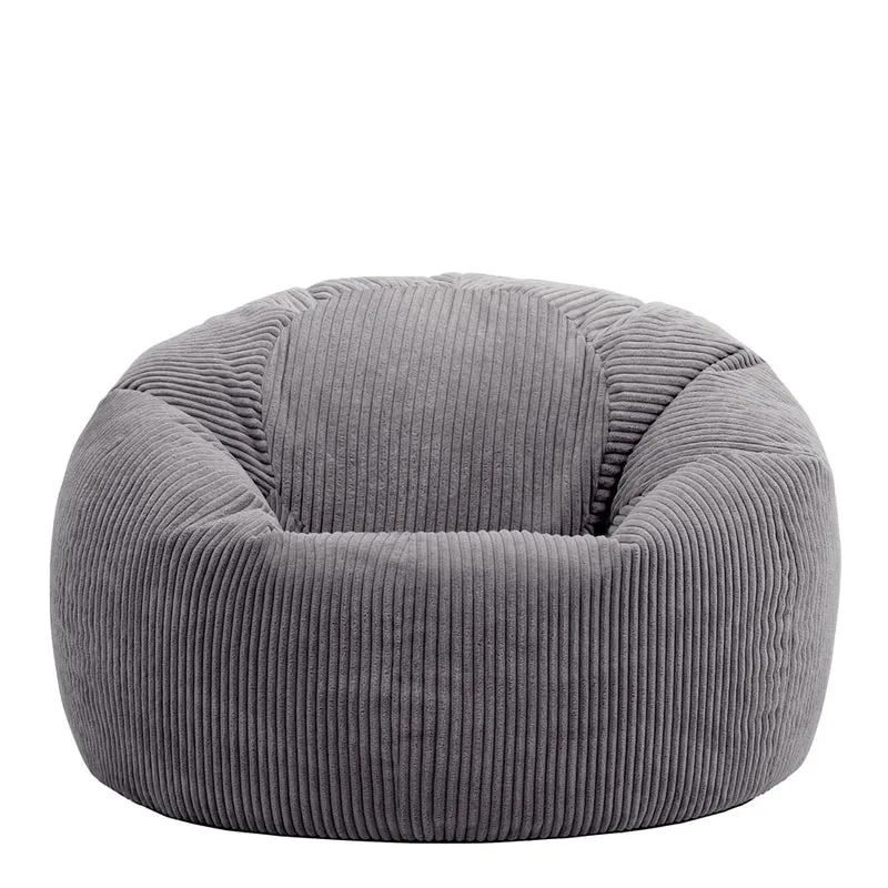 Kingston Klassischer Sitzsack, Cord, Anthrazit