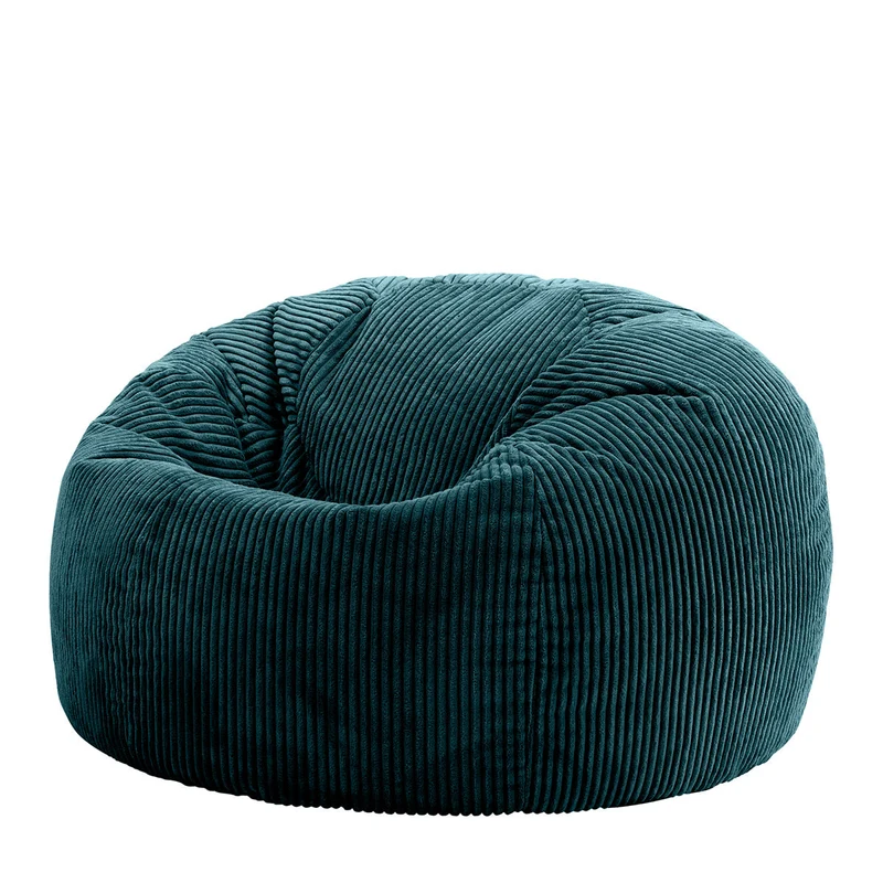 Kingston Klassischer Sitzsack, Cord, Blaugrün