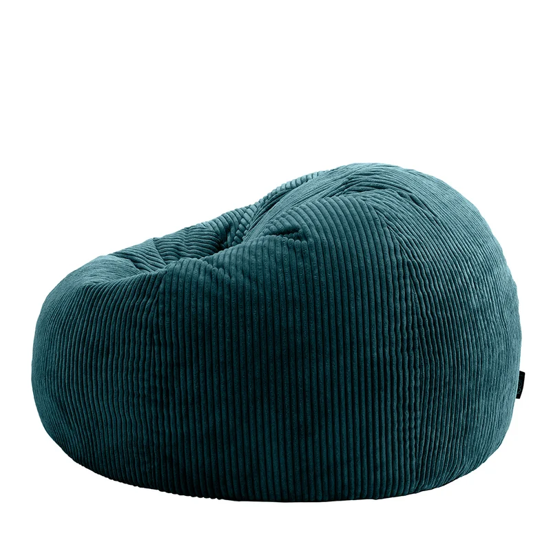 Kingston Klassischer Sitzsack, Cord, Blaugrün