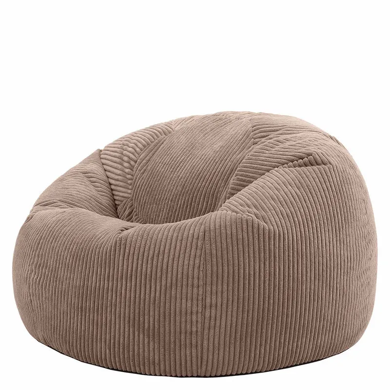 Kingston Klassischer Sitzsack, Cord, Mokka-Braun
