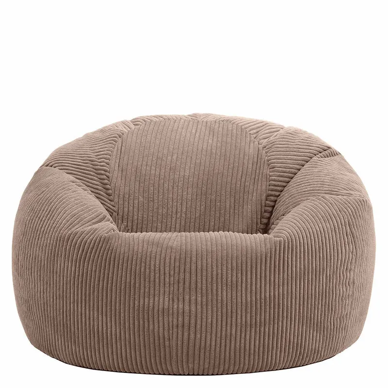 Kingston Klassischer Sitzsack, Cord, Mokka-Braun