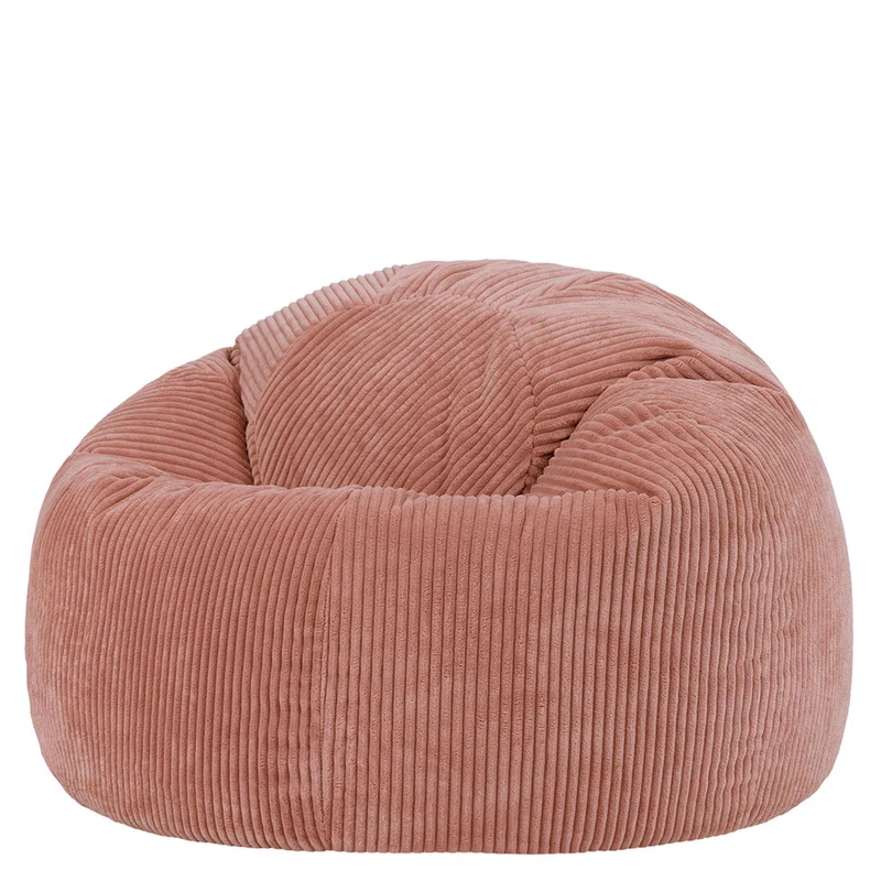 Kingston Klassischer Sitzsack, Cord, Rosa