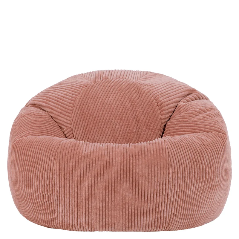 Kingston Klassischer Sitzsack, Cord, Rosa