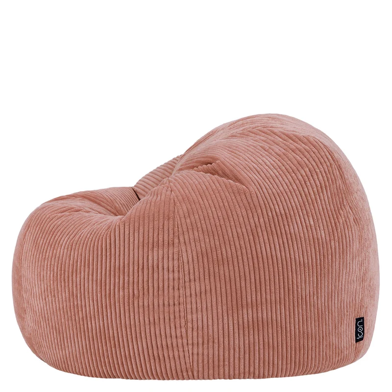 Kingston Klassischer Sitzsack, Cord, Rosa