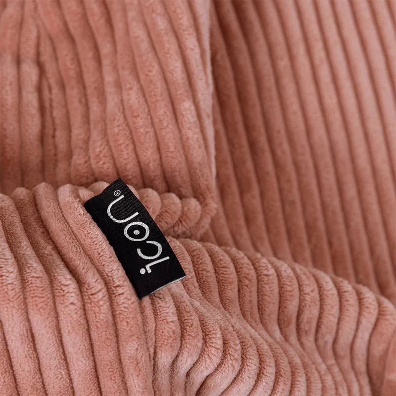 Kingston Klassischer Sitzsack, Cord, Rosa