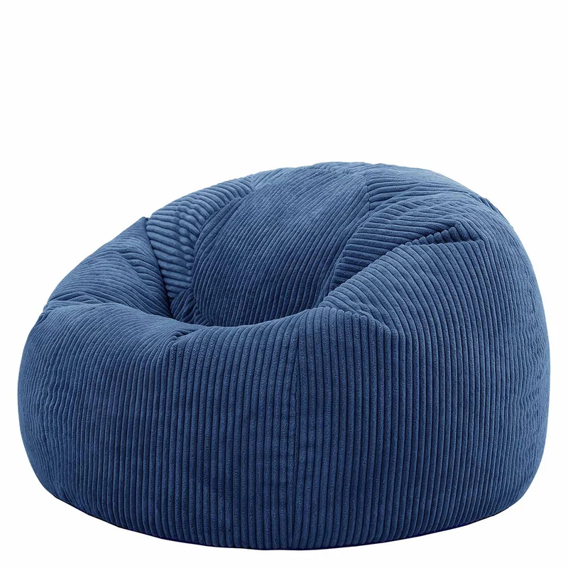 Kingston Klassischer Sitzsack, Cord, Denimblau