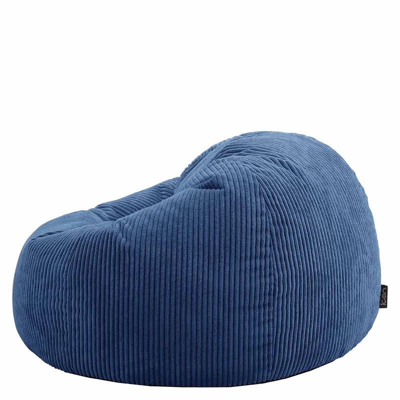 Kingston Klassischer Sitzsack, Cord, Denimblau
