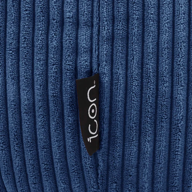 Kingston Klassischer Sitzsack, Cord, Denimblau