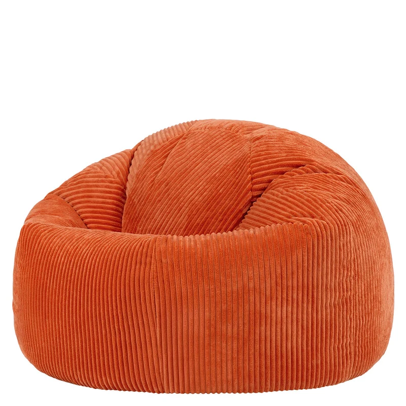 Kingston Klassischer Sitzsack, Cord, Orange Terrakotta