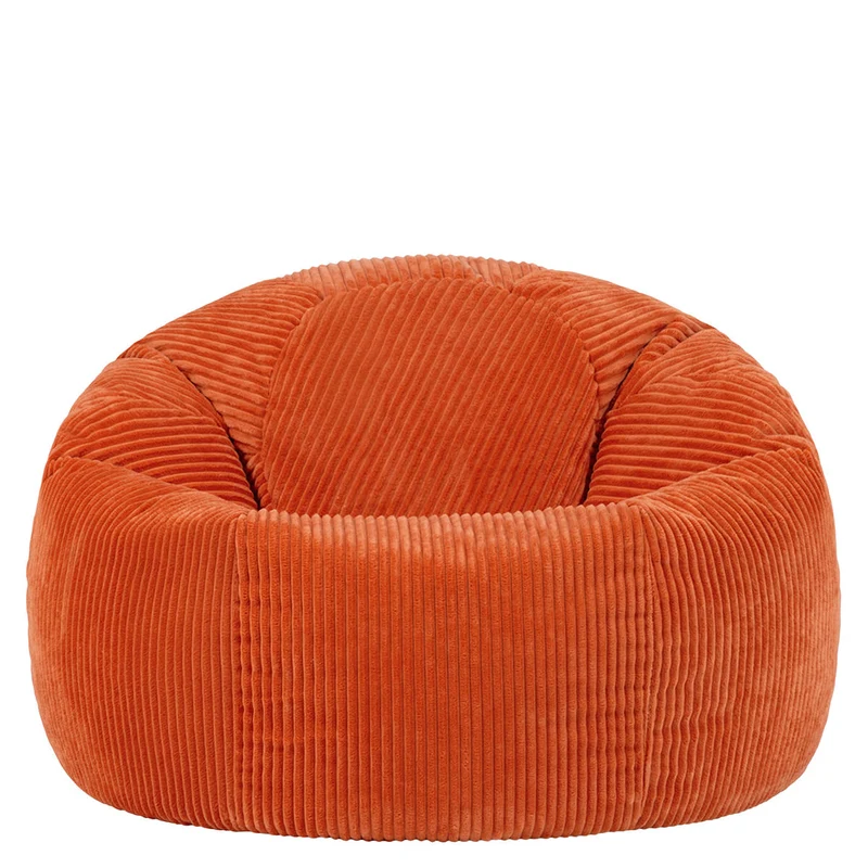 Kingston Klassischer Sitzsack, Cord, Orange Terrakotta