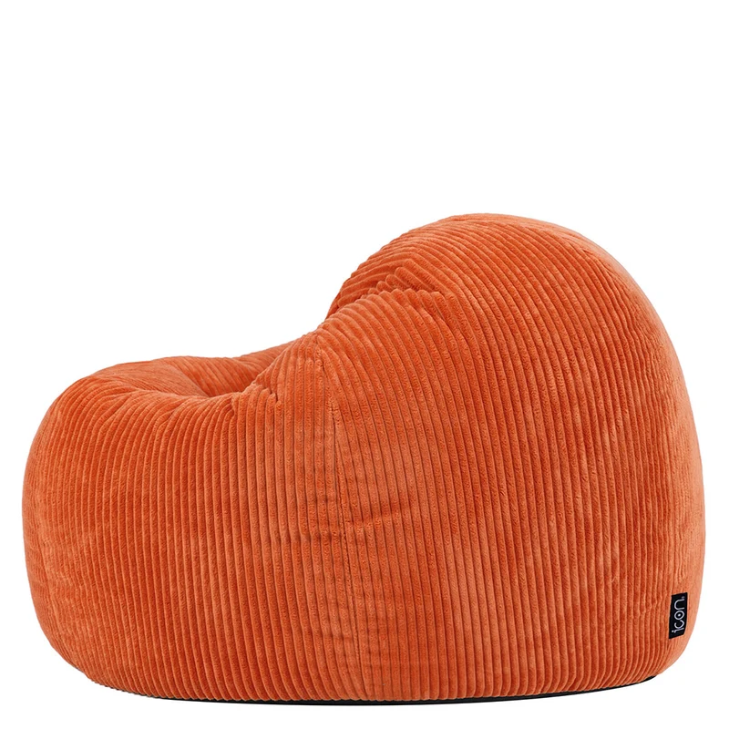 Kingston Klassischer Sitzsack, Cord, Orange Terrakotta
