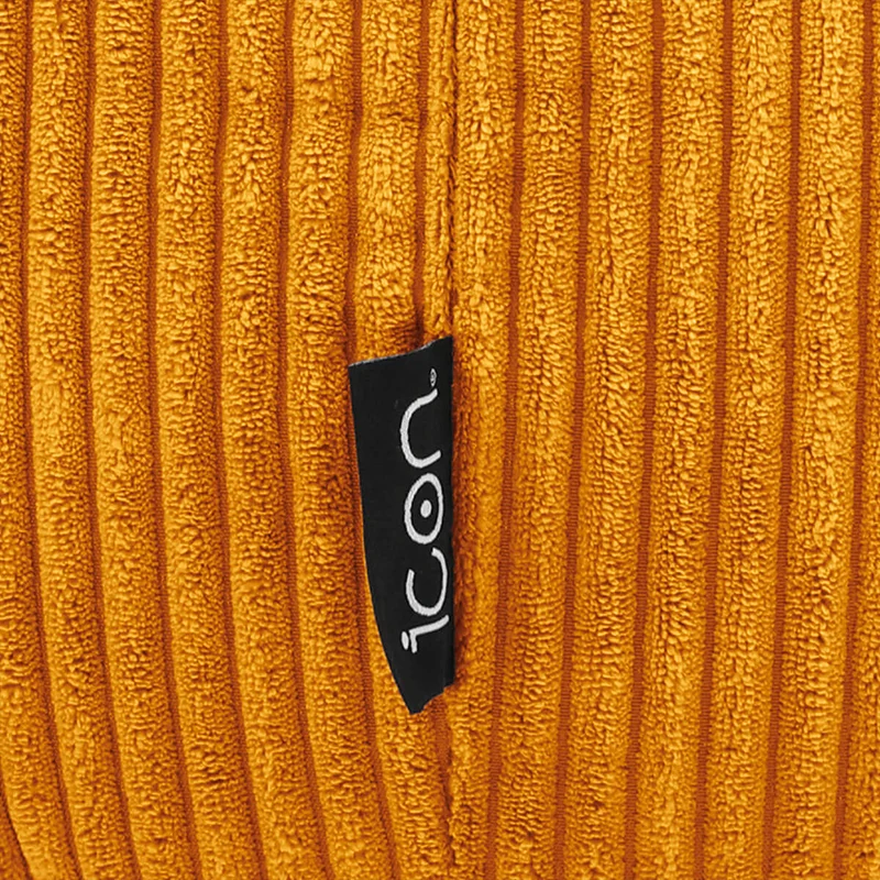 Kingston Cord Klassischer Sitzsack - Ocker-Gelb