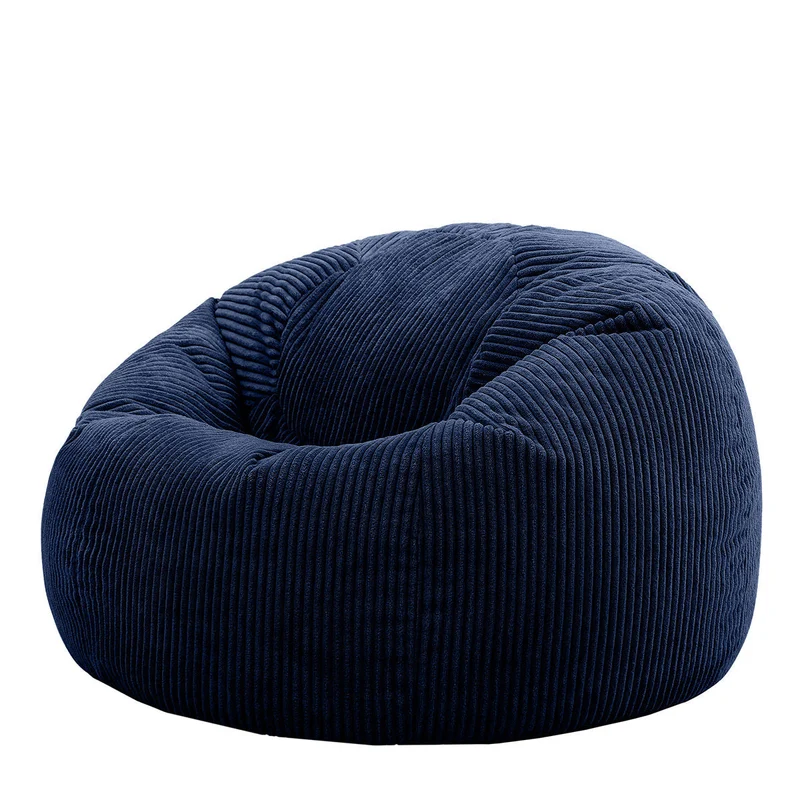 Kingston Klassischer Sitzsack, Cord, Marineblau