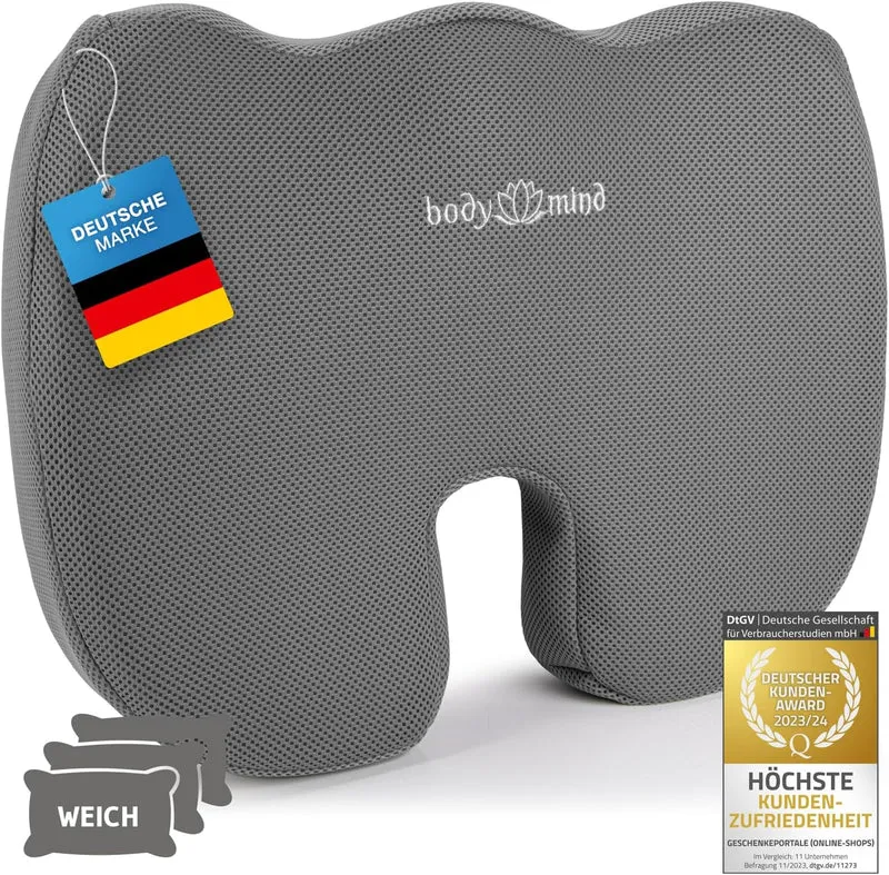 Orthopädisches Keilkissen mit Memory-Foam für Büro & Auto