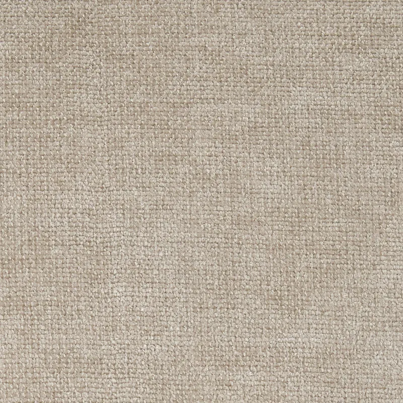 Amara Chenille-Fußhocker, quadratisch, naturfarben