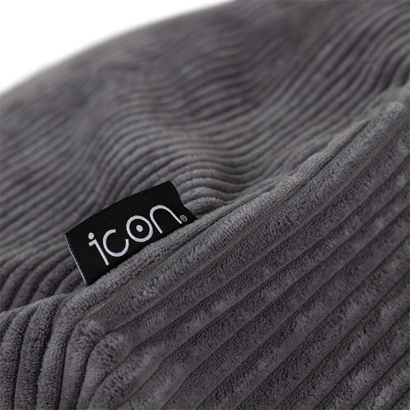 Kingston Klassischer Sitzsack XL, Cord, Anthrazit
