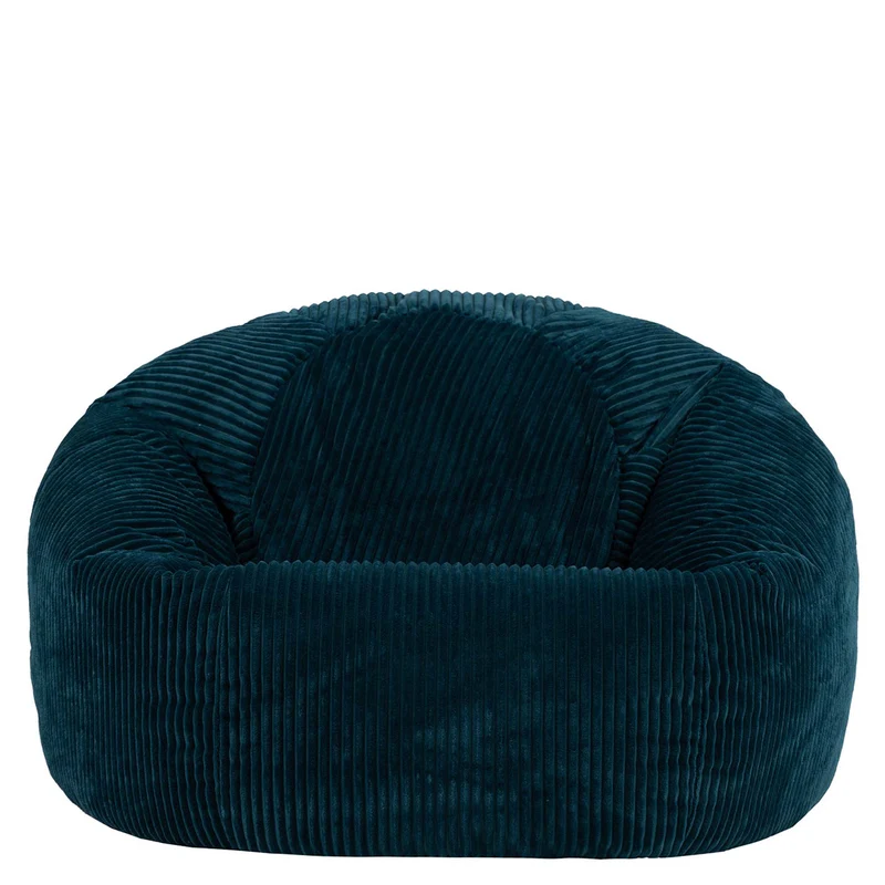 Kingston Klassischer Sitzsack XL, Cord, Blaugrün