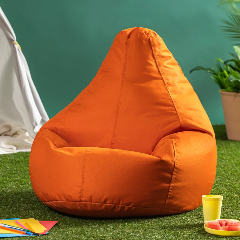 Sitzsack Dalton Indoor-Outdoor mit hoher Rückenlehne für Kinder – Burnt Orange