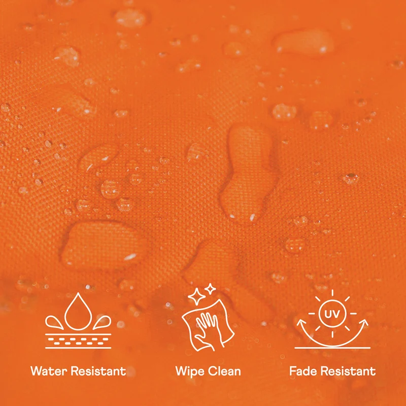 Sitzsack Dalton Indoor-Outdoor mit hoher Rückenlehne für Kinder – Burnt Orange