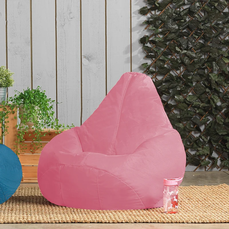 Kids Dalton Indoor-Outdoor Hochlehn-Sitzsack – Hellrosa