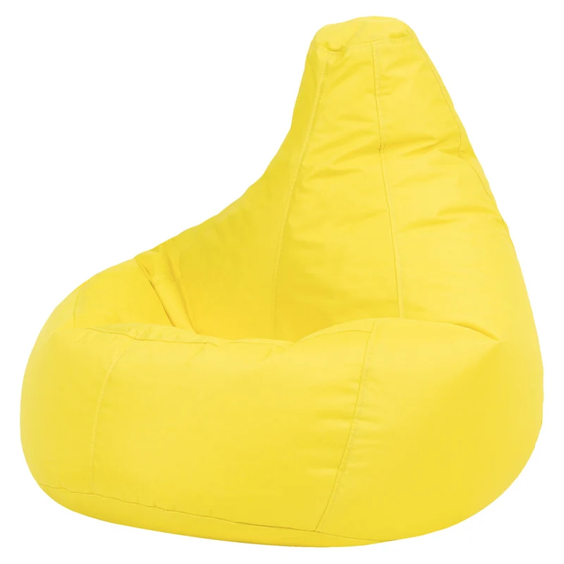 Kids Dalton Indoor-Outdoor Hochlehner-Sitzsack – Gelb